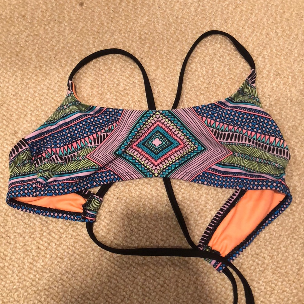 multicolor bikini top